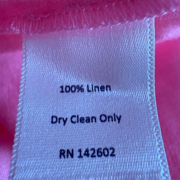 SAIL to SABLE NEW Cotton Candy 100% Linen Tunic Dress Size S Long Sleeves - Picture 8 of 9